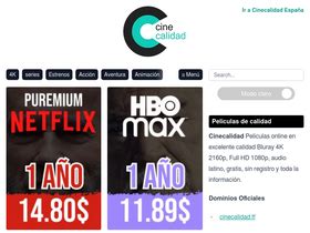 Segn los datos de visitas mensuales de Similarweb, el principal competidor de cine-calidad. . Cinecalidad ms